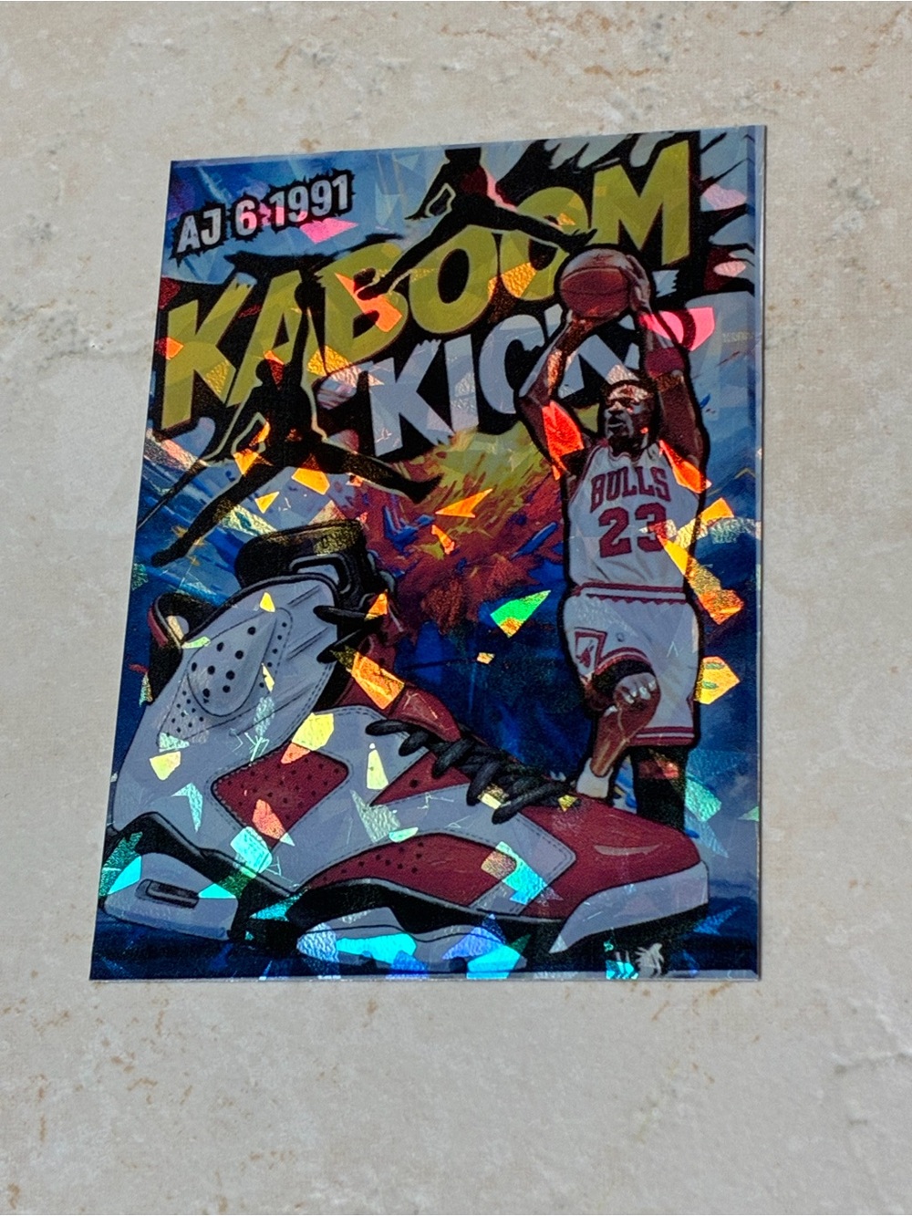 Michael Jordan “KABOOM” style custom trading card